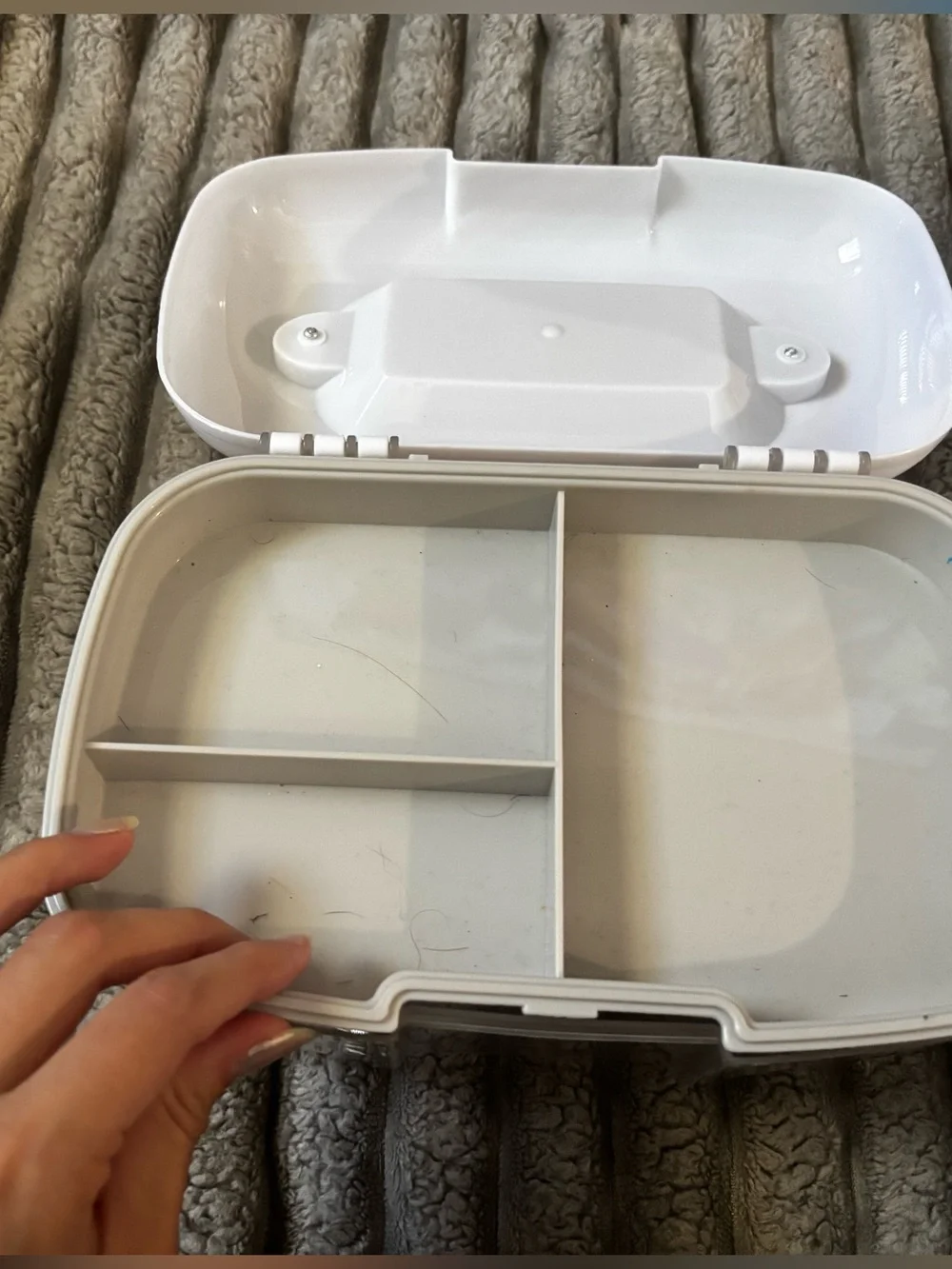 Stackable Clear Plastic Storage Boxes with White Lid - bundle